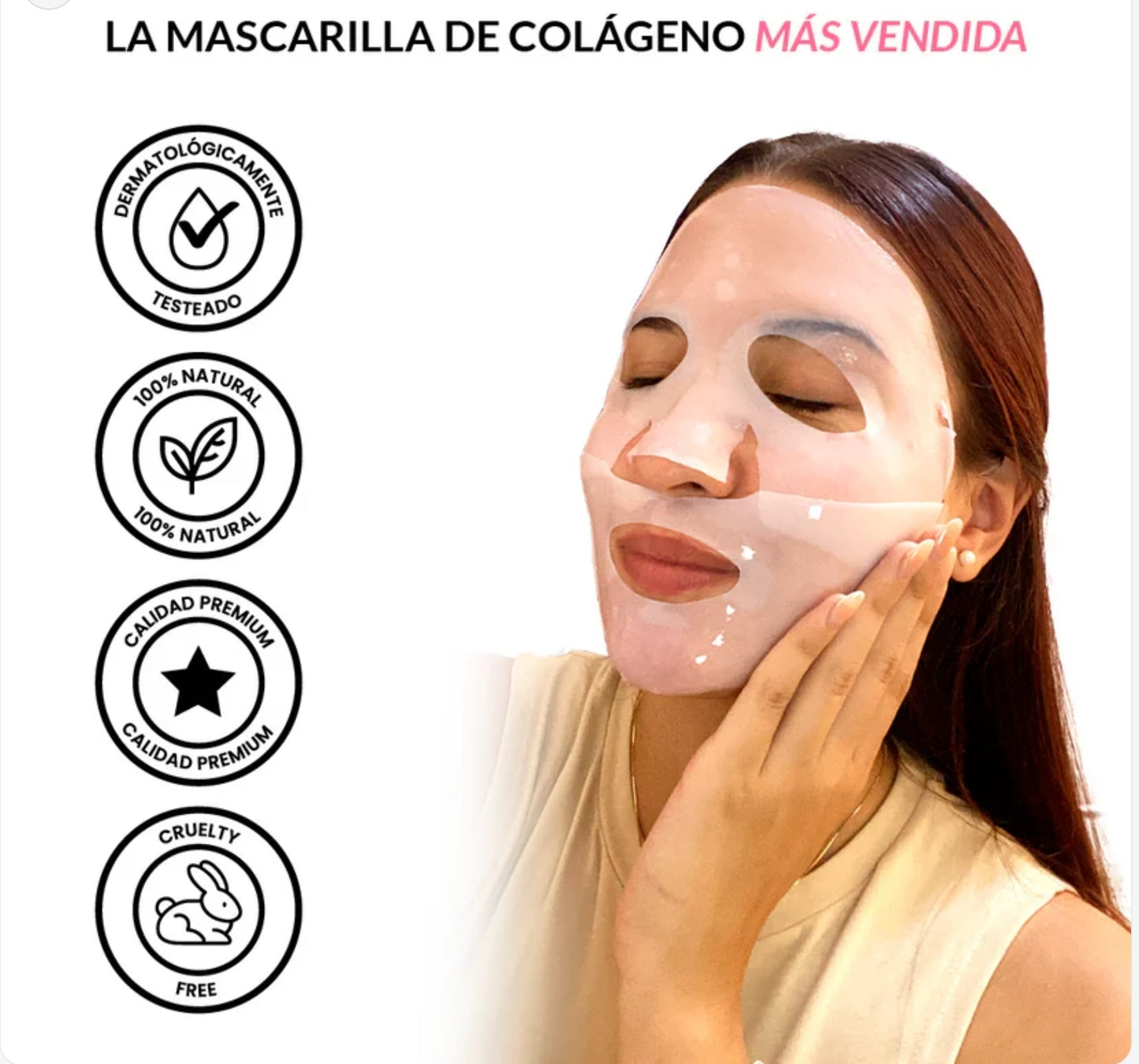 MASCARILLA LIFTING ANTIARRUGAS COLAGENO 10UNIDADES