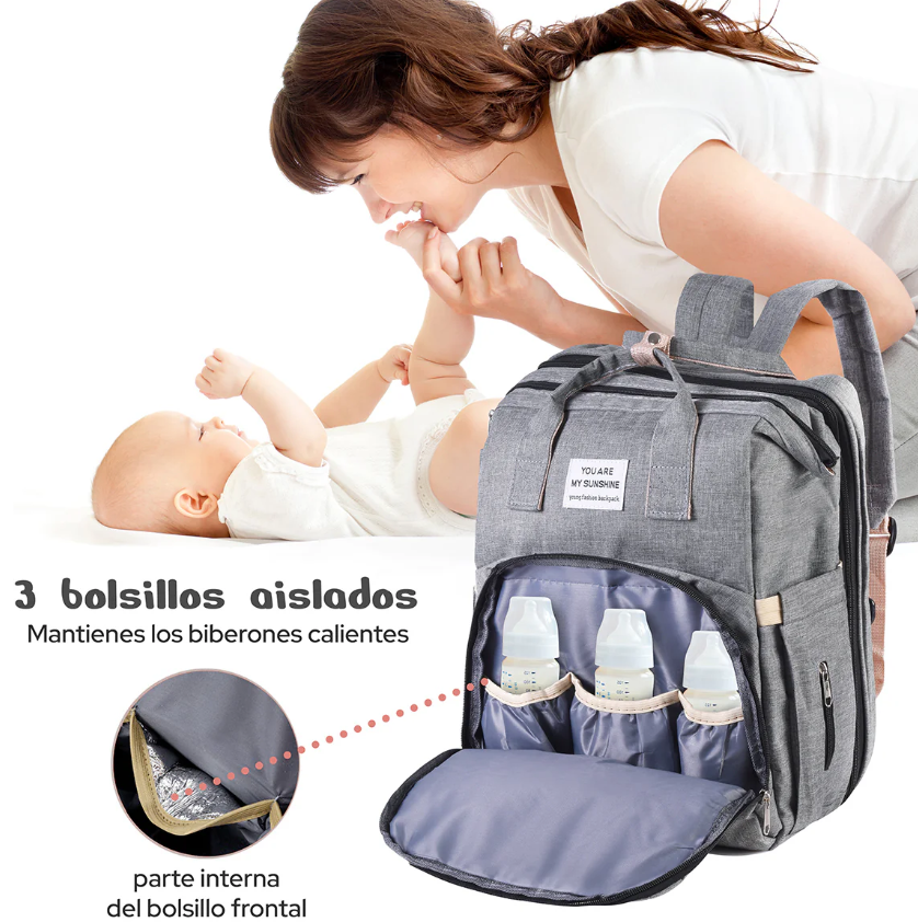 BOLSO MOCHILA MATERNAL BEBE PAÑALERA