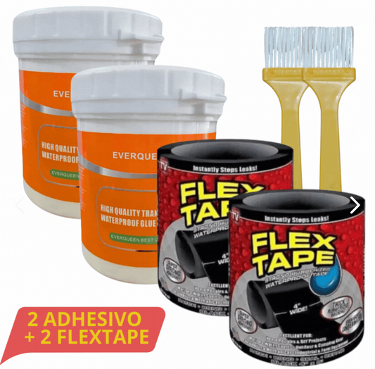 2 Adhesivos Transparentes ➕ 2 FlexTape